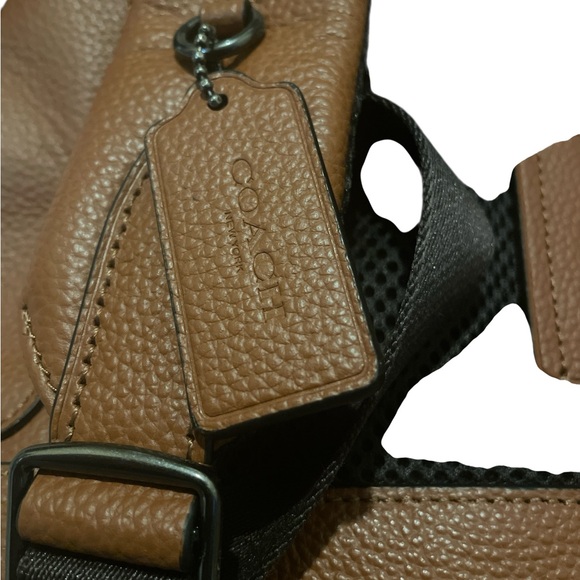 Coach Hudson Brown Leather Backpack - Picture 4 of 6